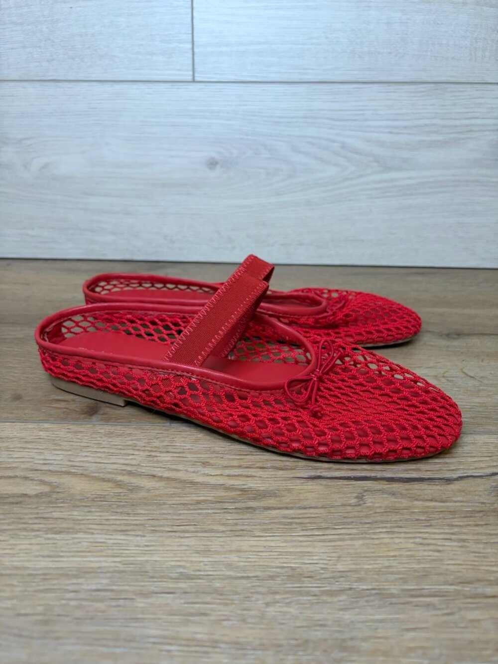MADDEN GIRL Bonita Women's Mesh Slingback Ballet Flats Red Size 8